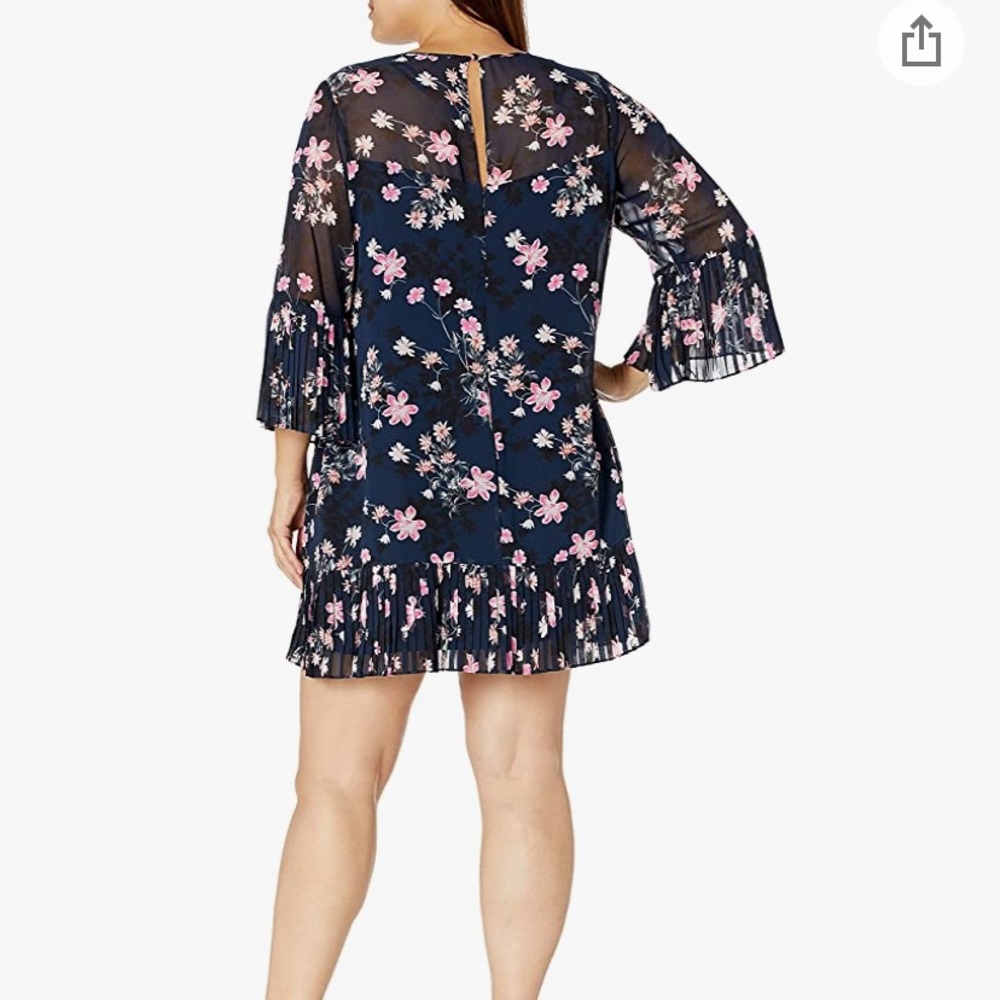 Eliza J Floral Bell Sleeve Dress